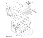 GE GSS23QSWASS ice maker & dispenser diagram