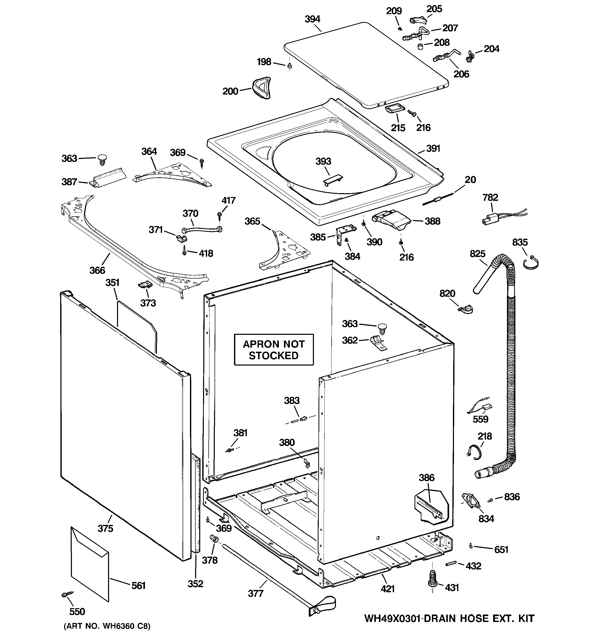 Cabinet, cover & front panel