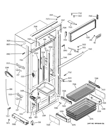 Freezer section, trim & components