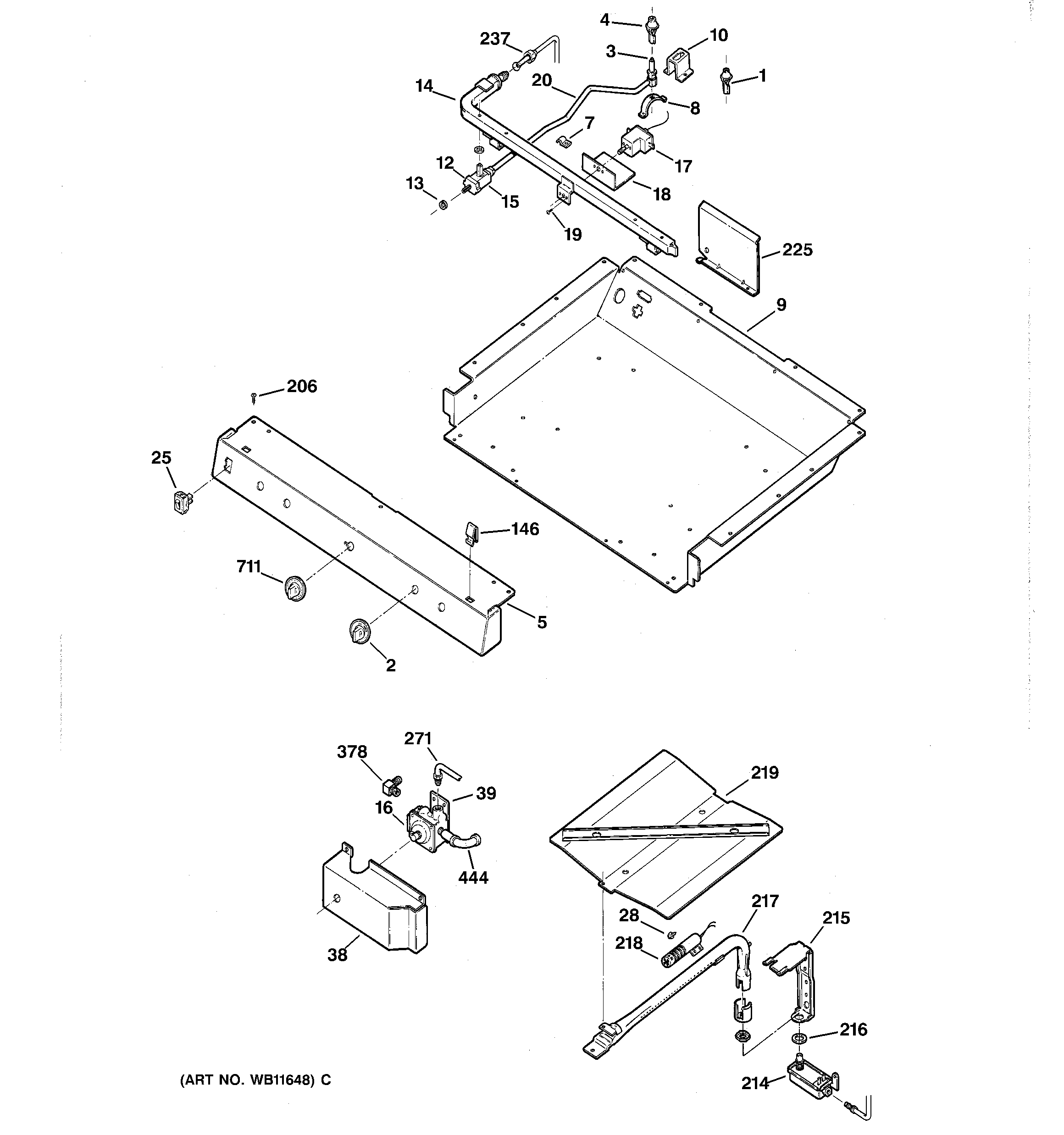 Gas & burner parts