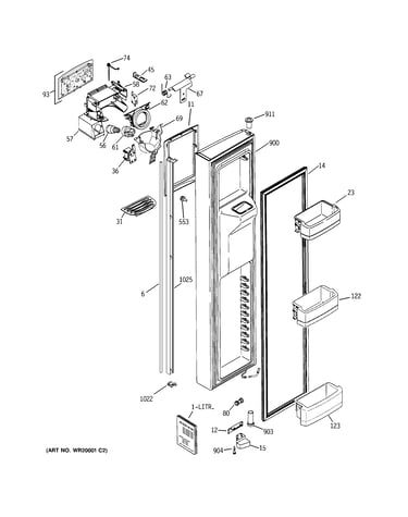 Freezer door