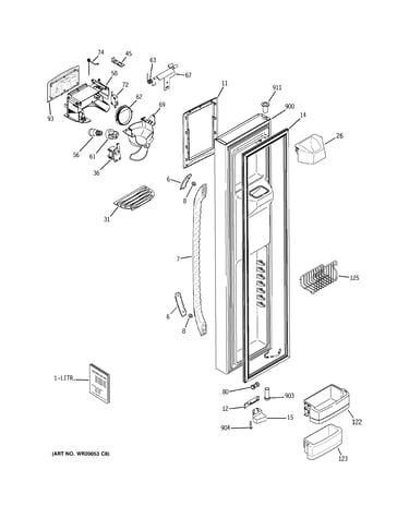 Freezer door