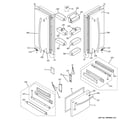 GE PFS22MBSBWW doors diagram