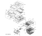 GE PFS22MBSBWW shelves diagram