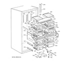 GE ZIRS36NMBLH shelves & drawers diagram