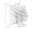 GE ZIRS36NMCRH shelves & drawers diagram
