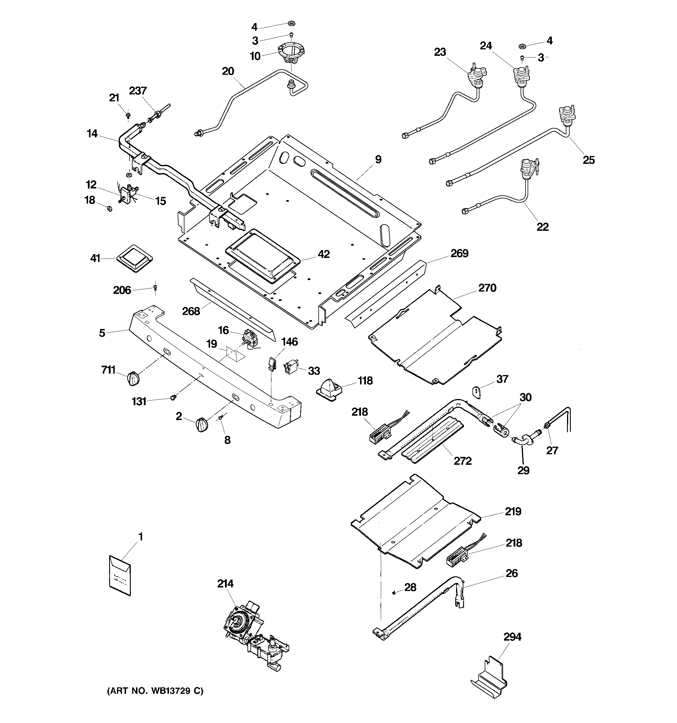 Gas & burner parts