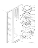 Fresh food shelves