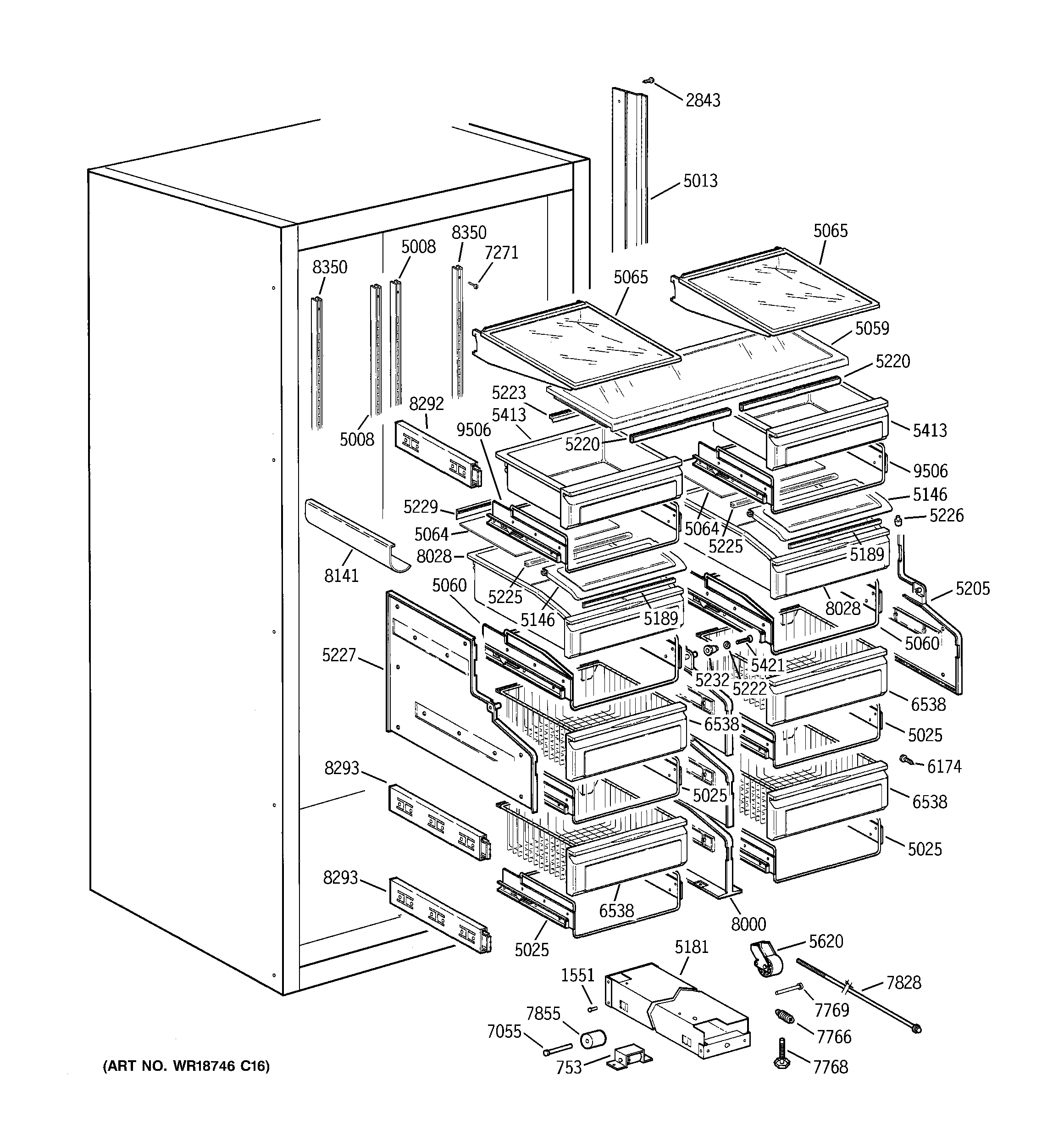 Shelves & drawers