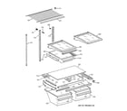 Kenmore 36378567894 shelf parts diagram