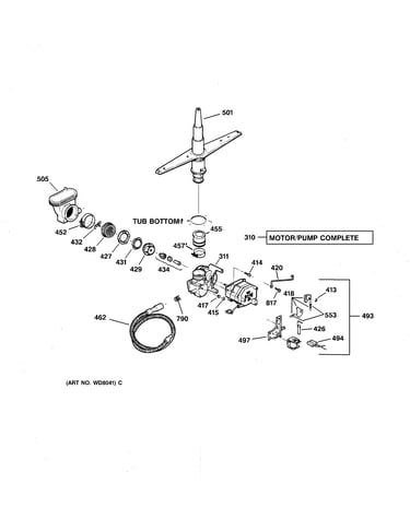 Motor-pump mechanism