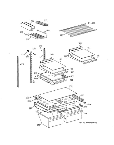 Shelf parts