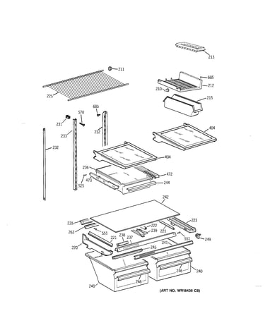 Shelf parts
