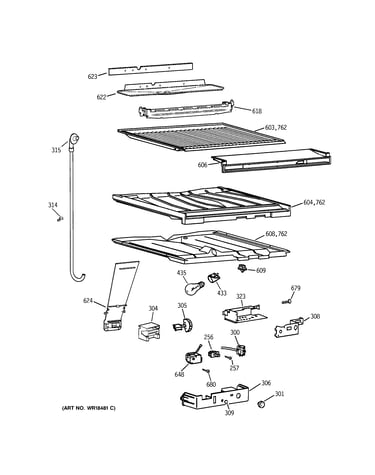 Compartment separator parts