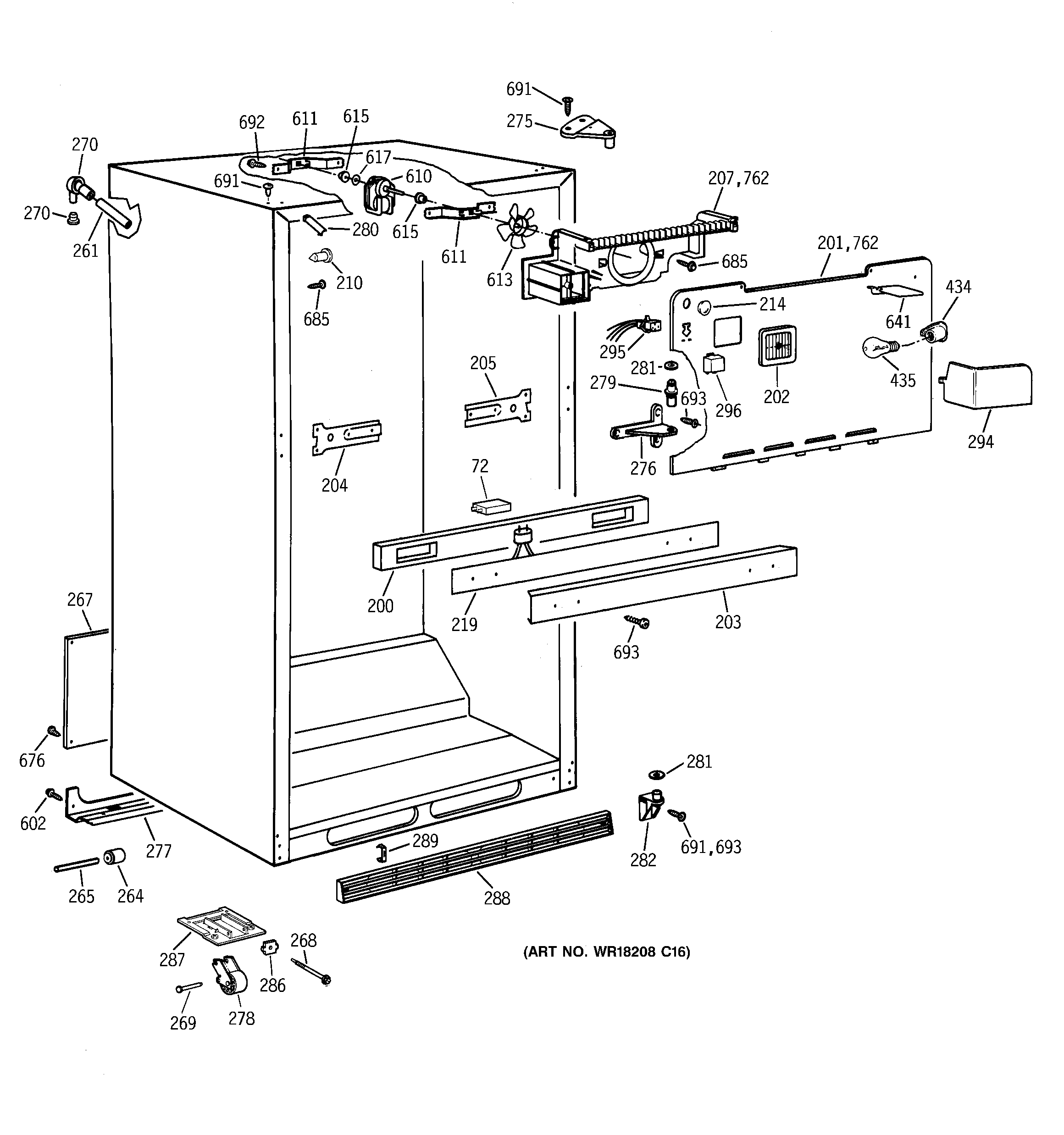Cabinet parts