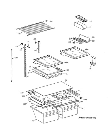 Shelf parts