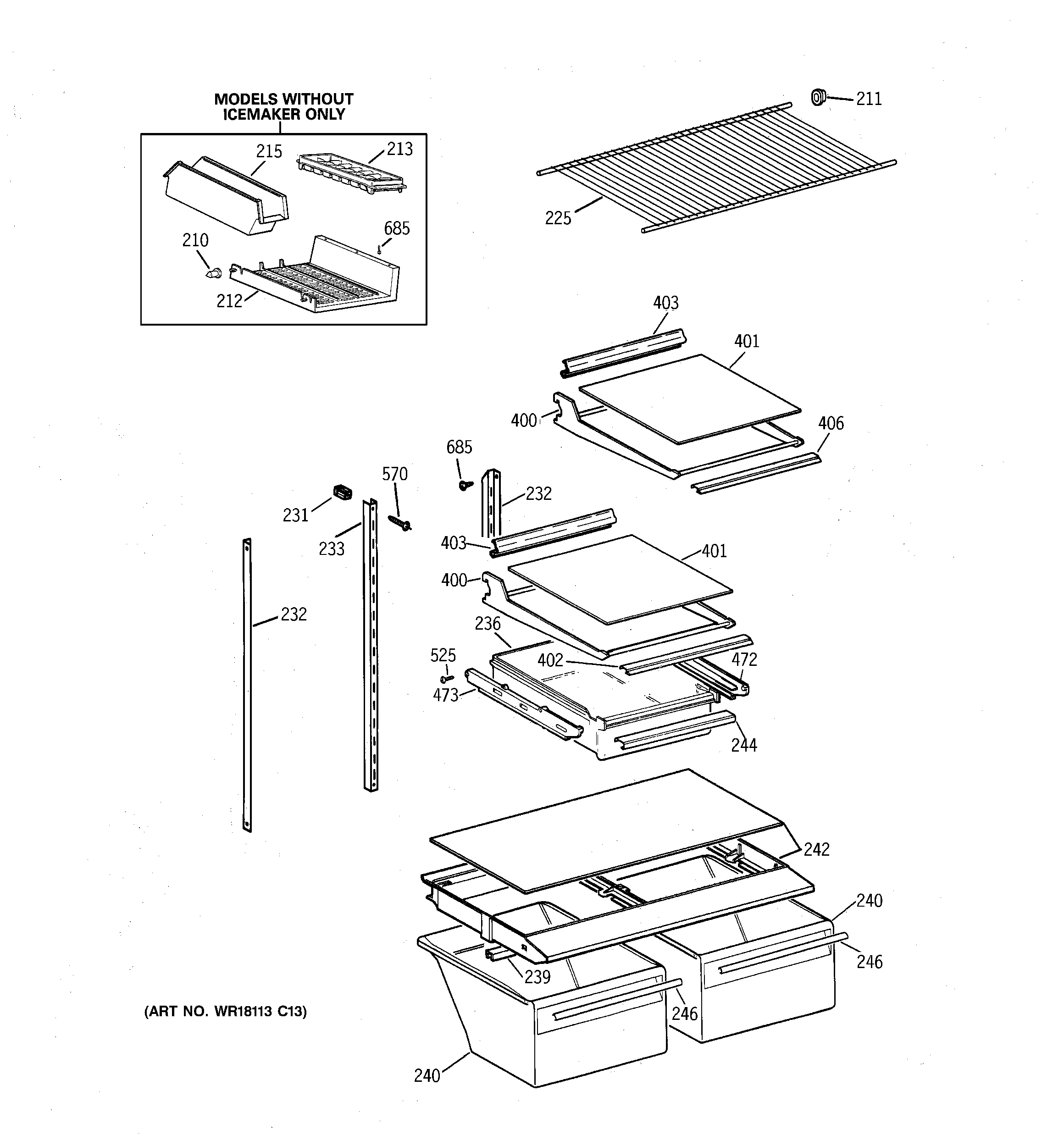 Shelf parts