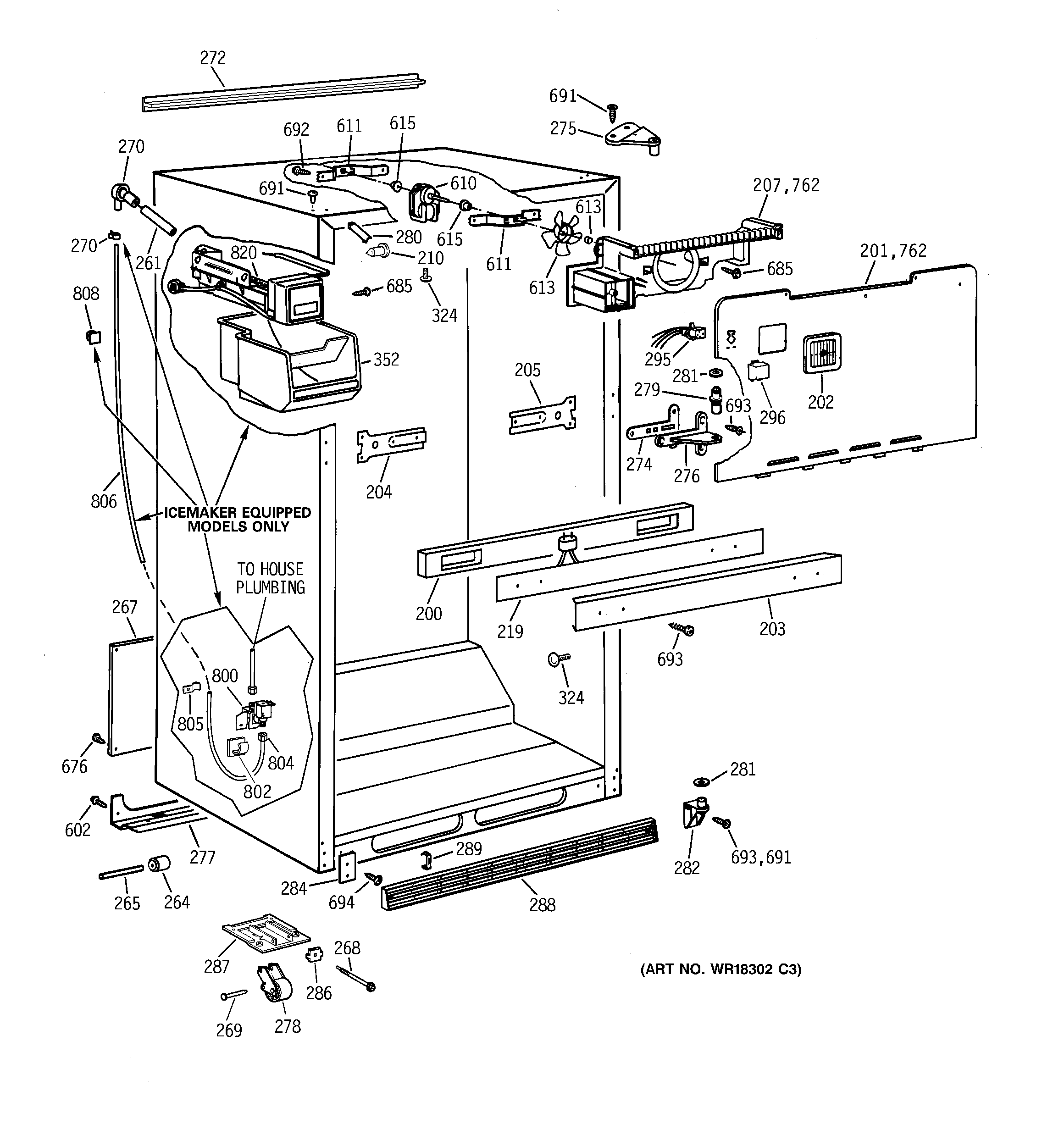Cabinet parts
