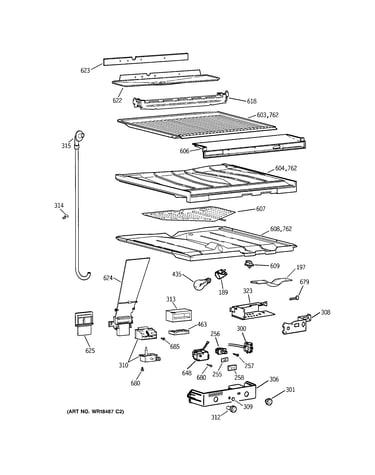 Compartment separator parts