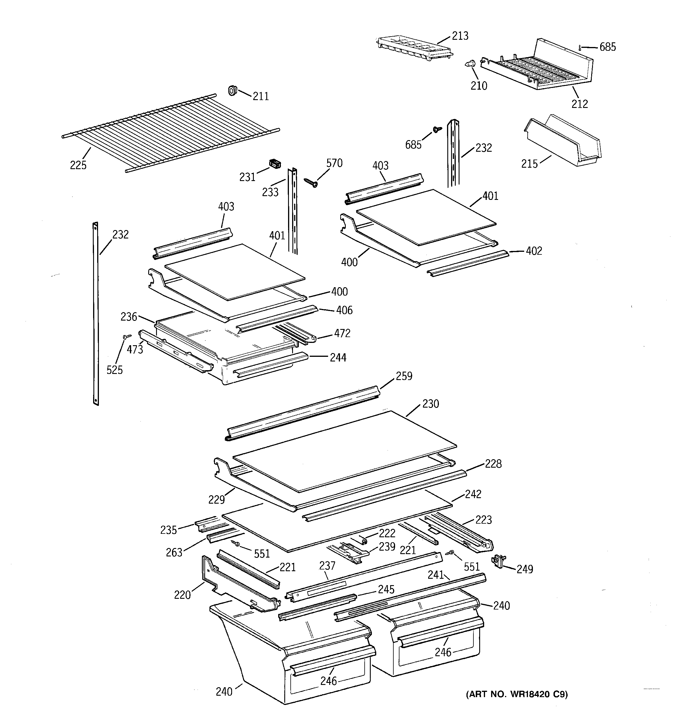 SHELF PARTS