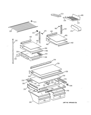 Shelf parts