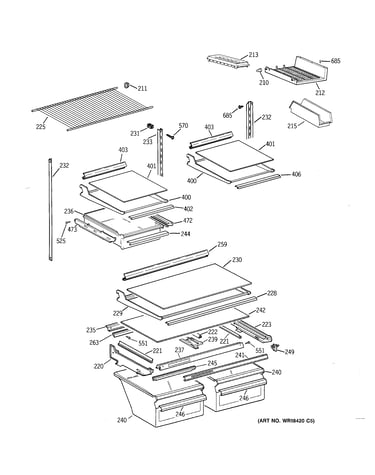 Shelf parts