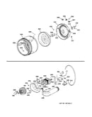 Drum, heater asm., blower & drive assembly