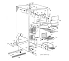 GE TFG25PABAWW freezer section diagram