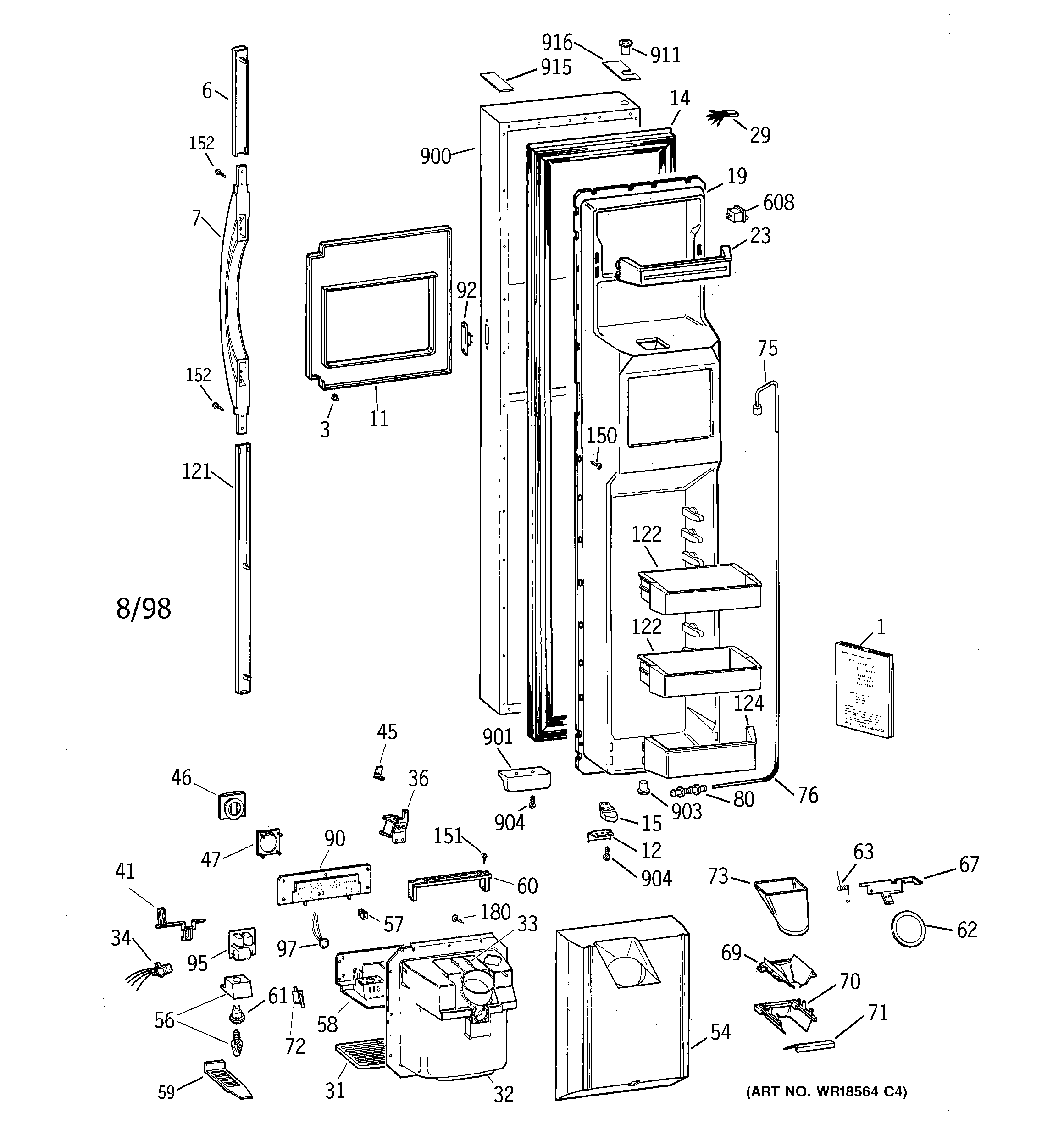 Freezer door