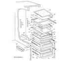 GE TFZ22PRBAWW fresh food shelves diagram