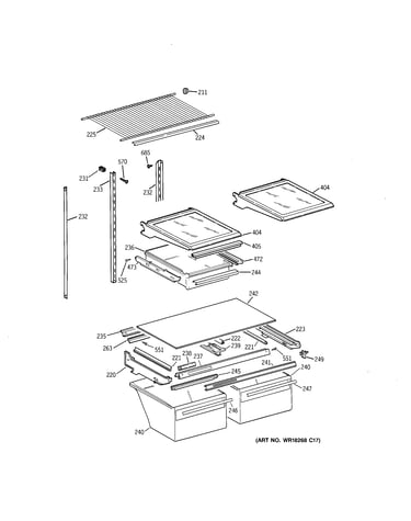 Shelf parts