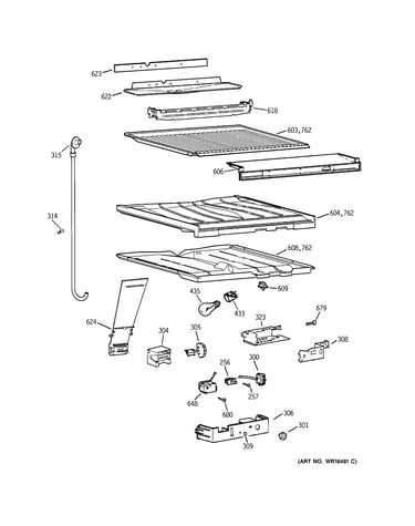 Compartment separator parts