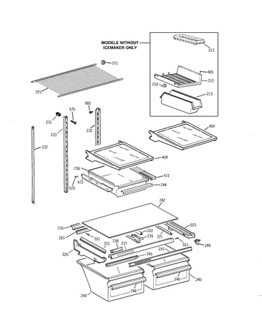 Shelf parts
