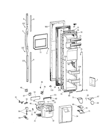 Freezer door