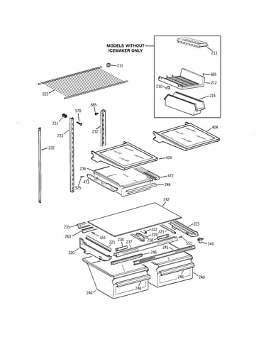 Shelf parts