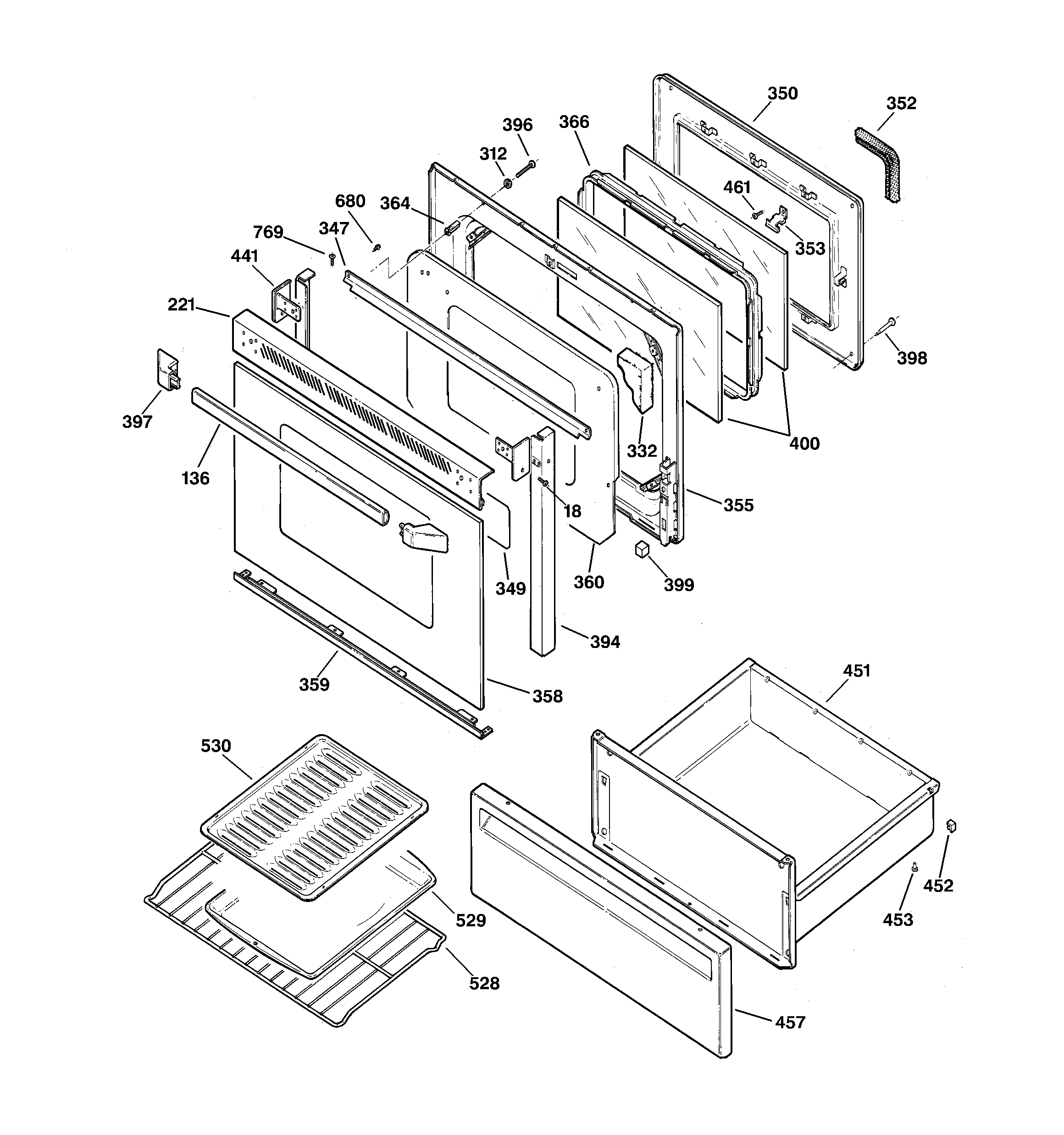 Door & drawer parts