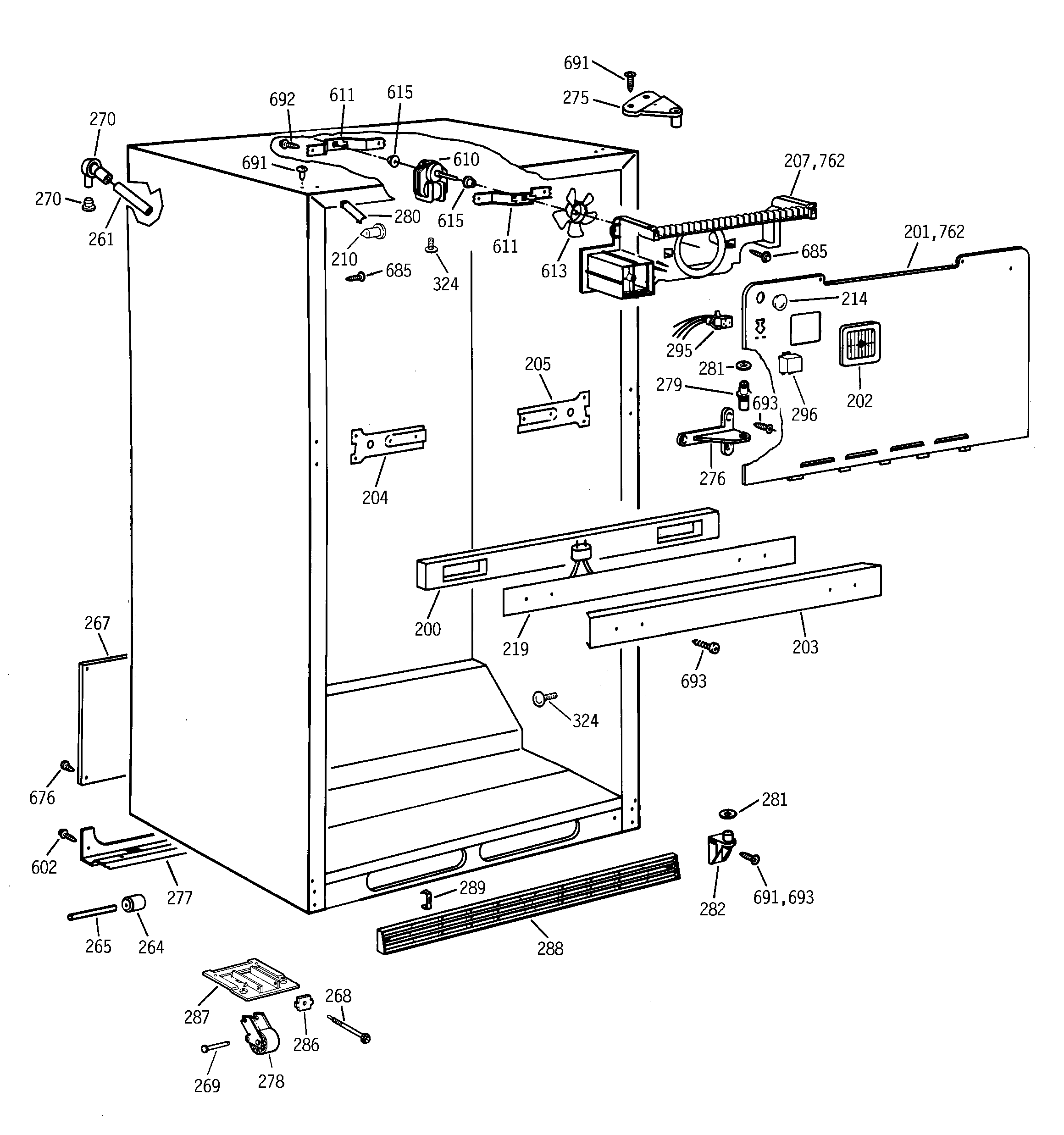 Cabinet parts