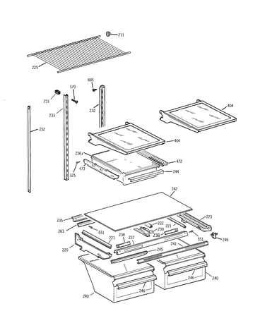 Shelf parts