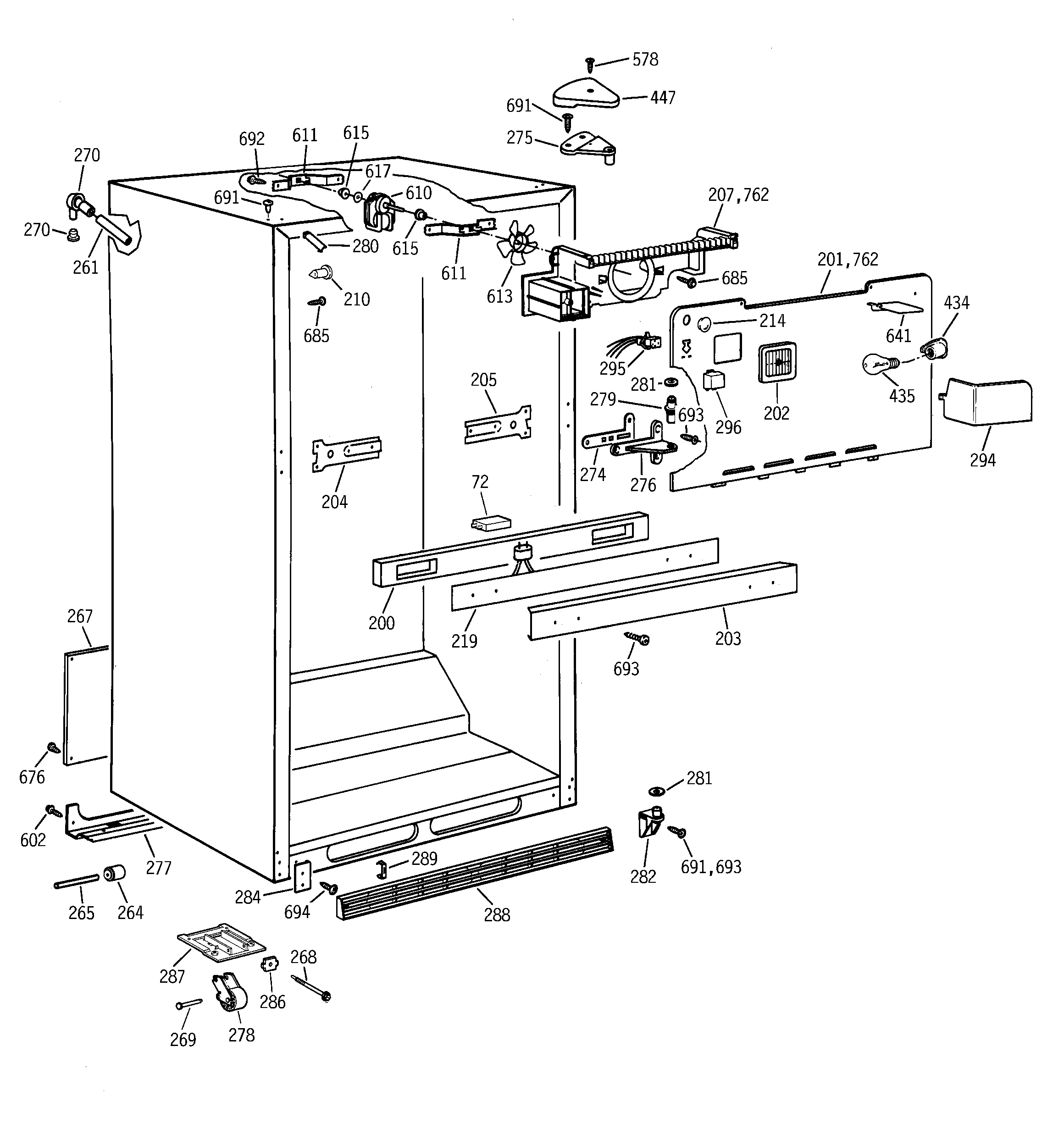 Cabinet parts
