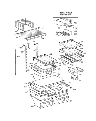 Shelf parts