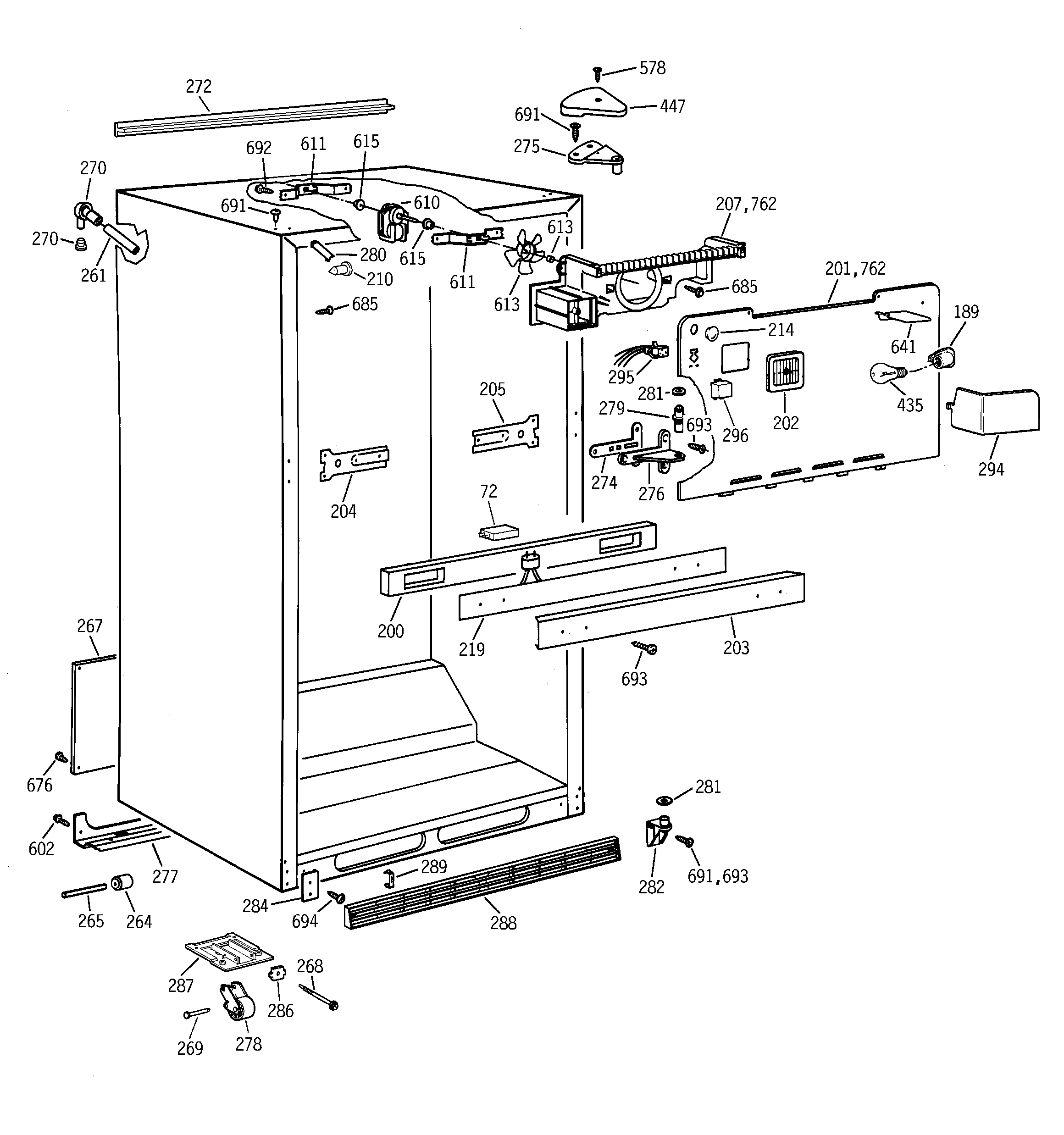 Cabinet parts
