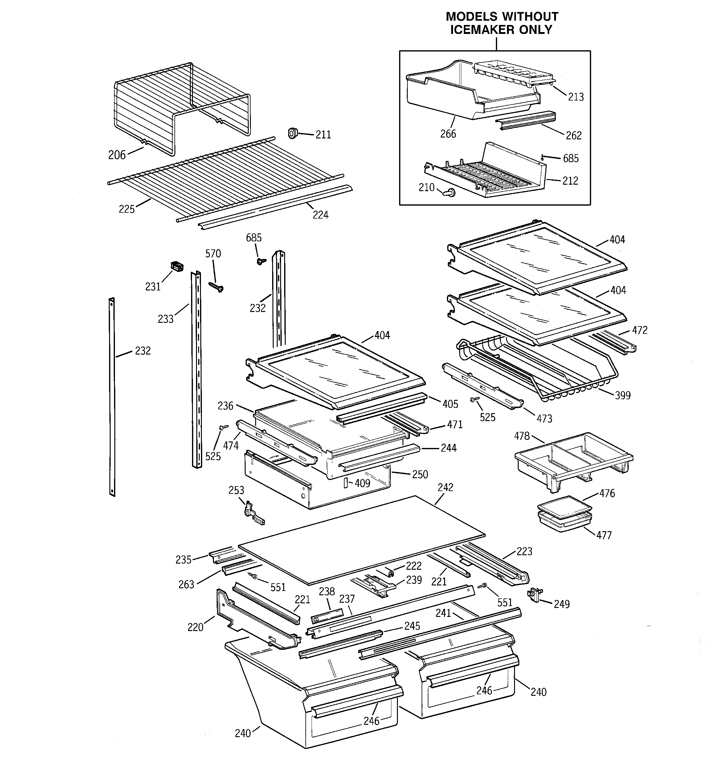 Shelf parts