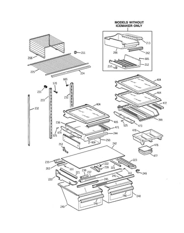 Shelf parts
