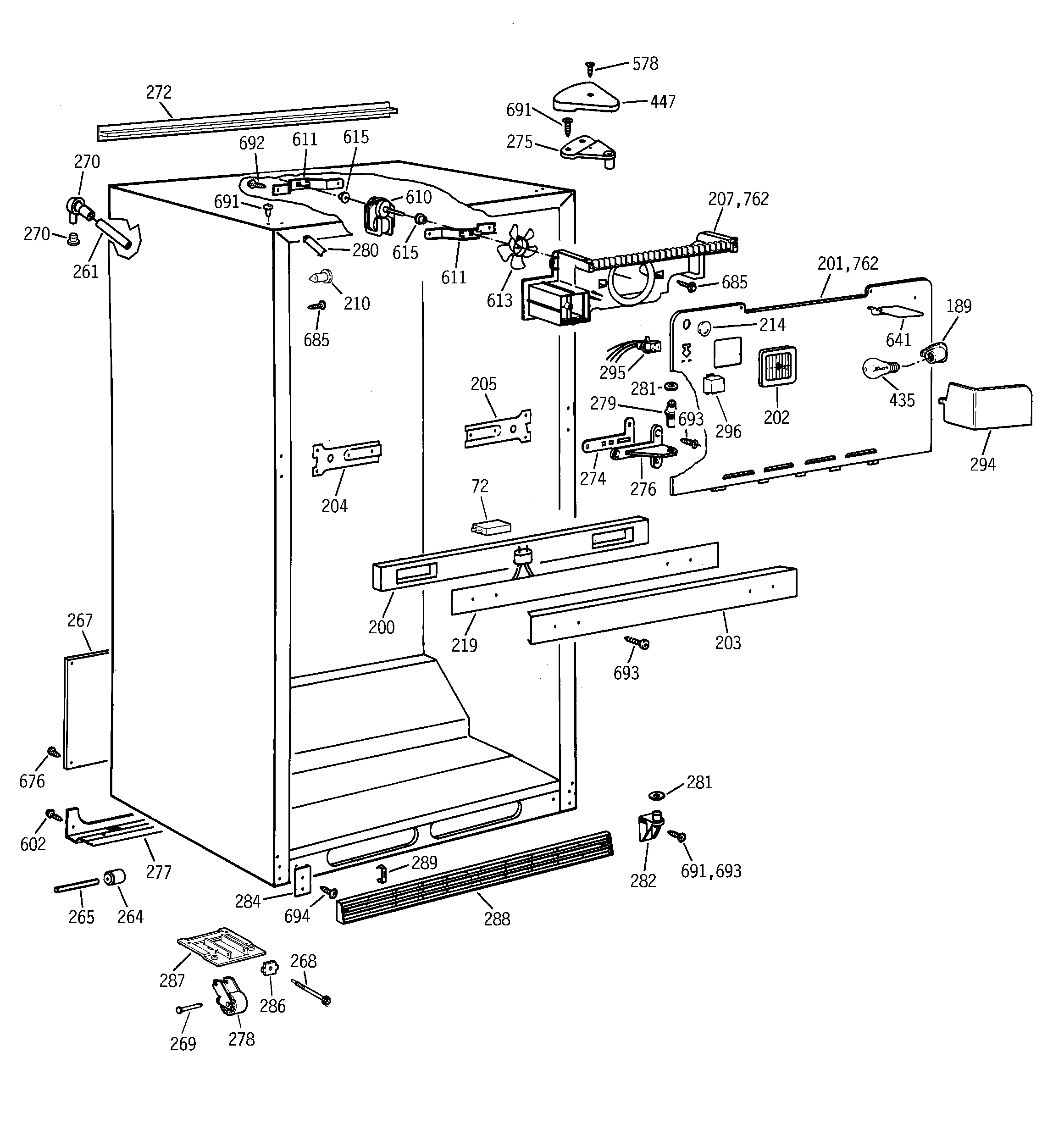 Cabinet parts