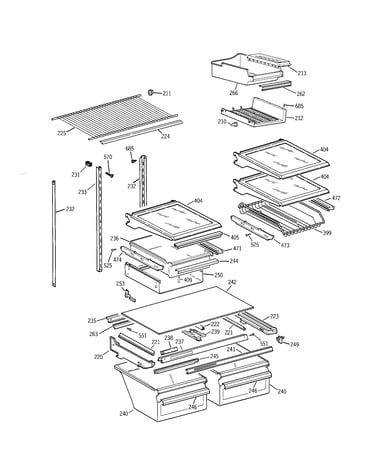 Shelf parts