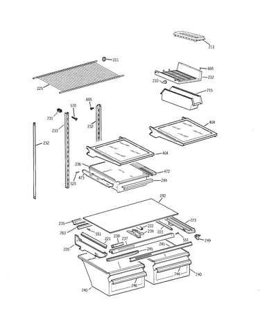 Shelf parts