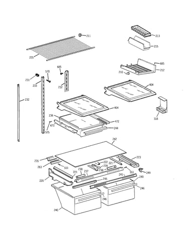 Shelf parts