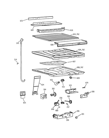 Compartment separator parts