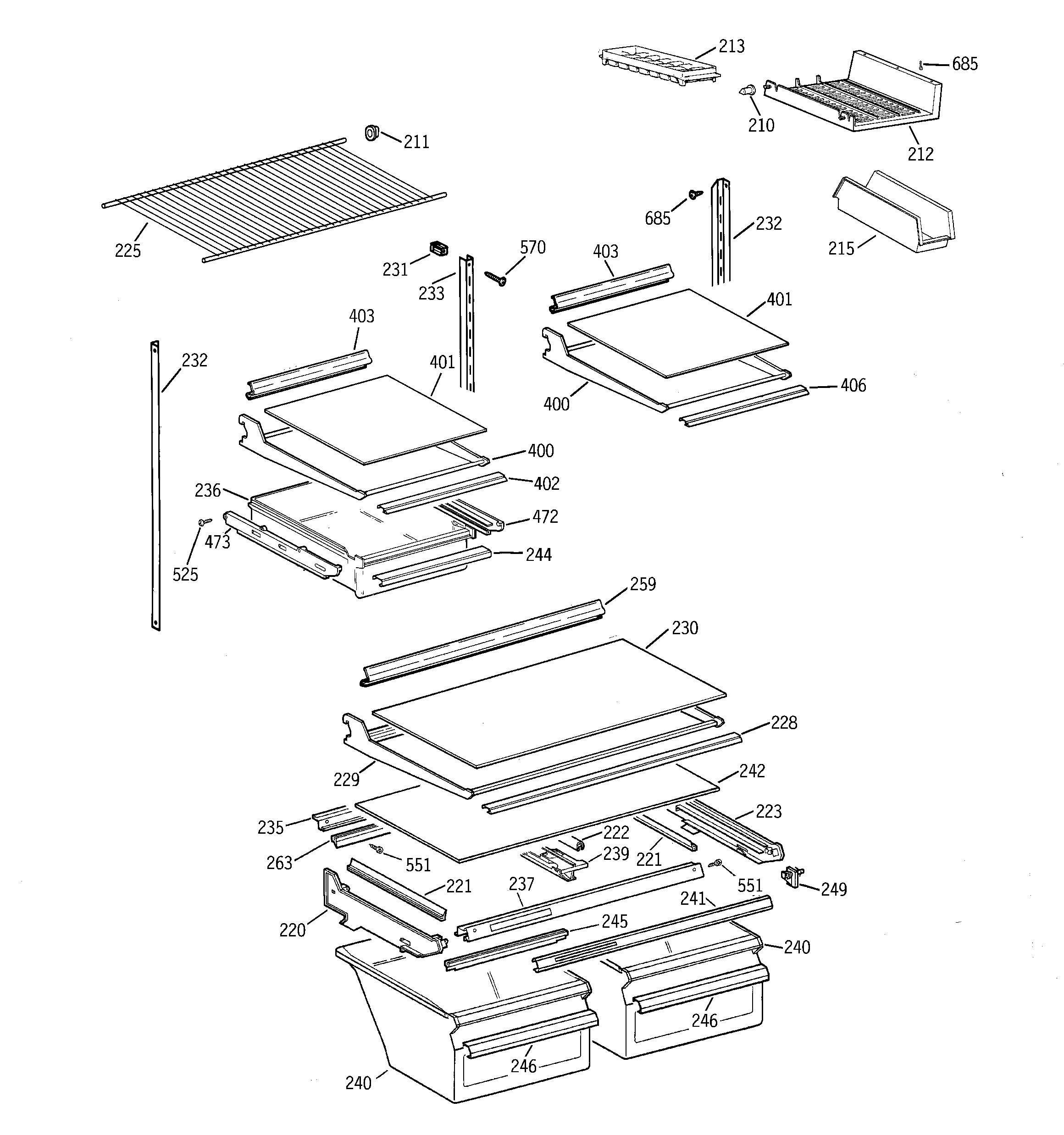 SHELF PARTS