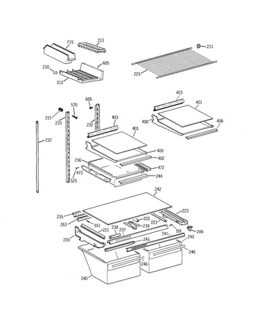 Shelf parts